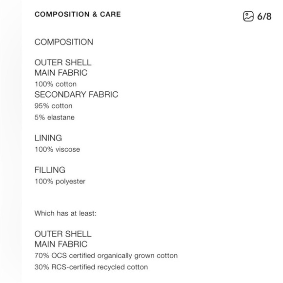 Zara Dark Denim Quilted Bomber Jacket - Picture 4 of 7